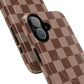 Cocoa Checkered Phone Case