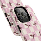 Dragon Check Phone Case — Pink