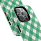 Green Gingham iPhone Case