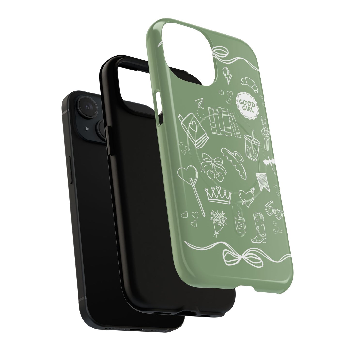 Sage Green Bookish iPhone Case