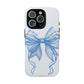 Coquette Blue Bow iPhone Case