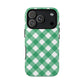 Green Gingham iPhone Case