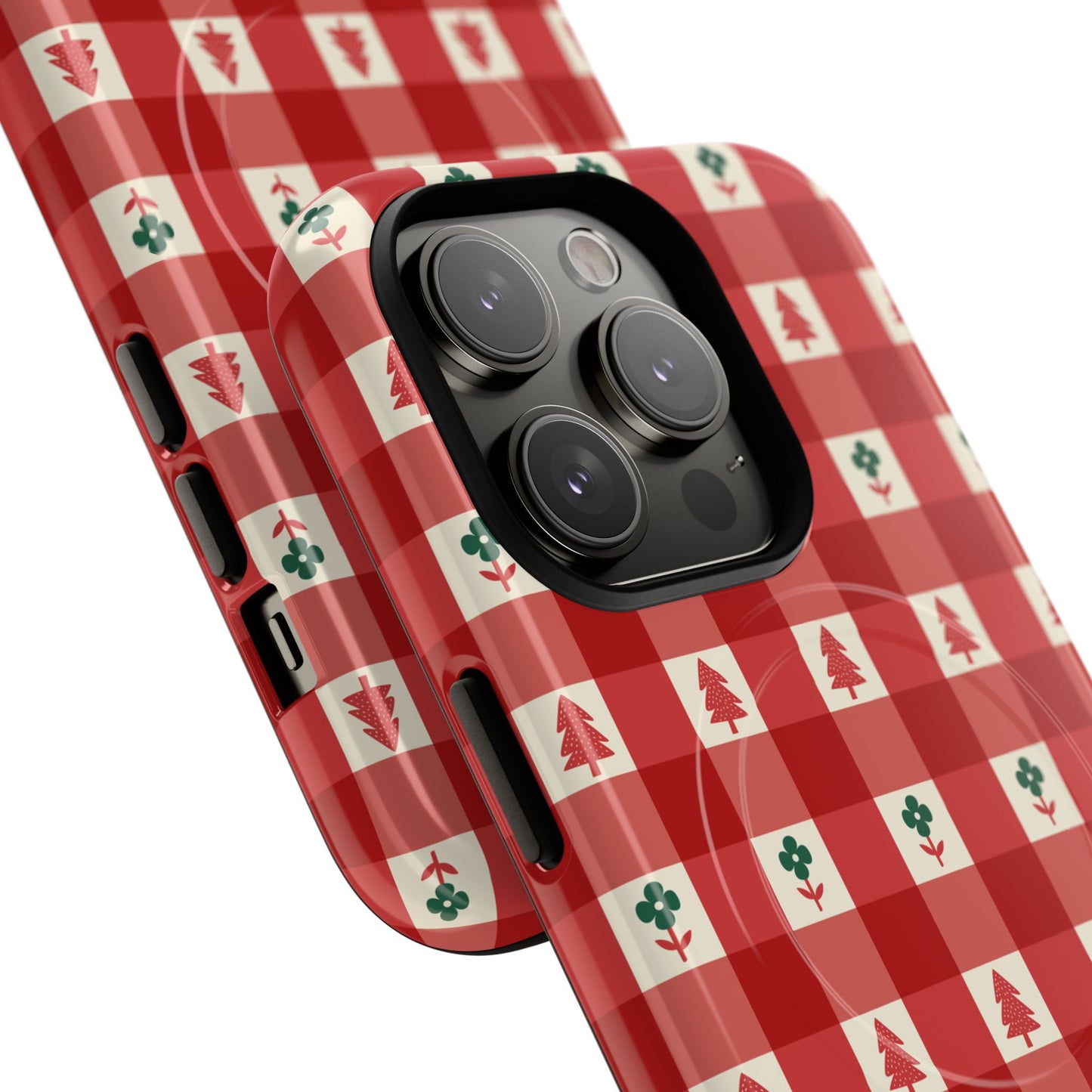 Red Gingham Holiday - Phone Case