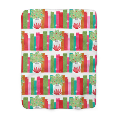 Christmas Bookshelf - Blanket