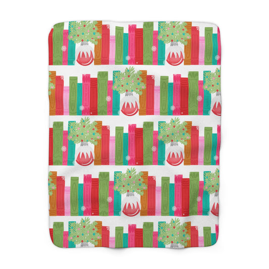 Christmas Bookshelf - Blanket