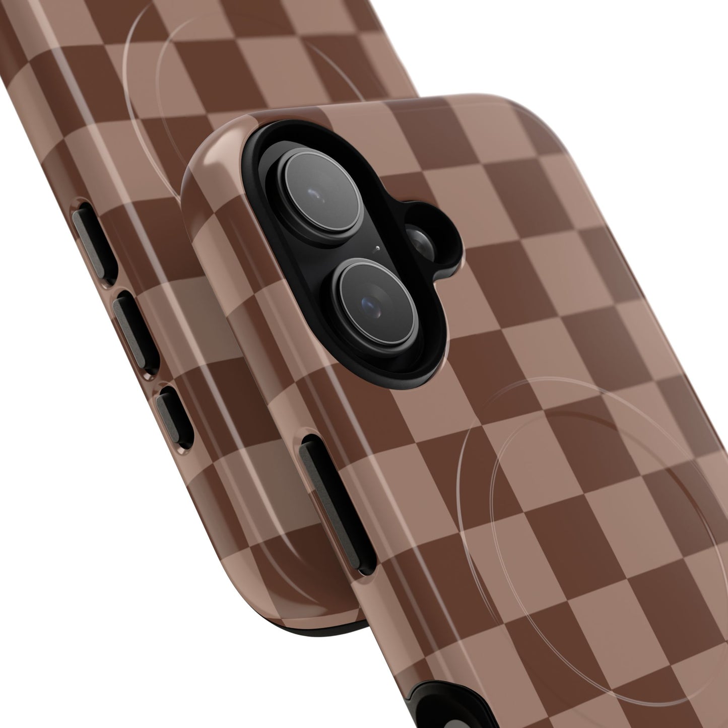 Cocoa Checkered Phone Case