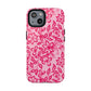Hot Pink Floral iPhone Case