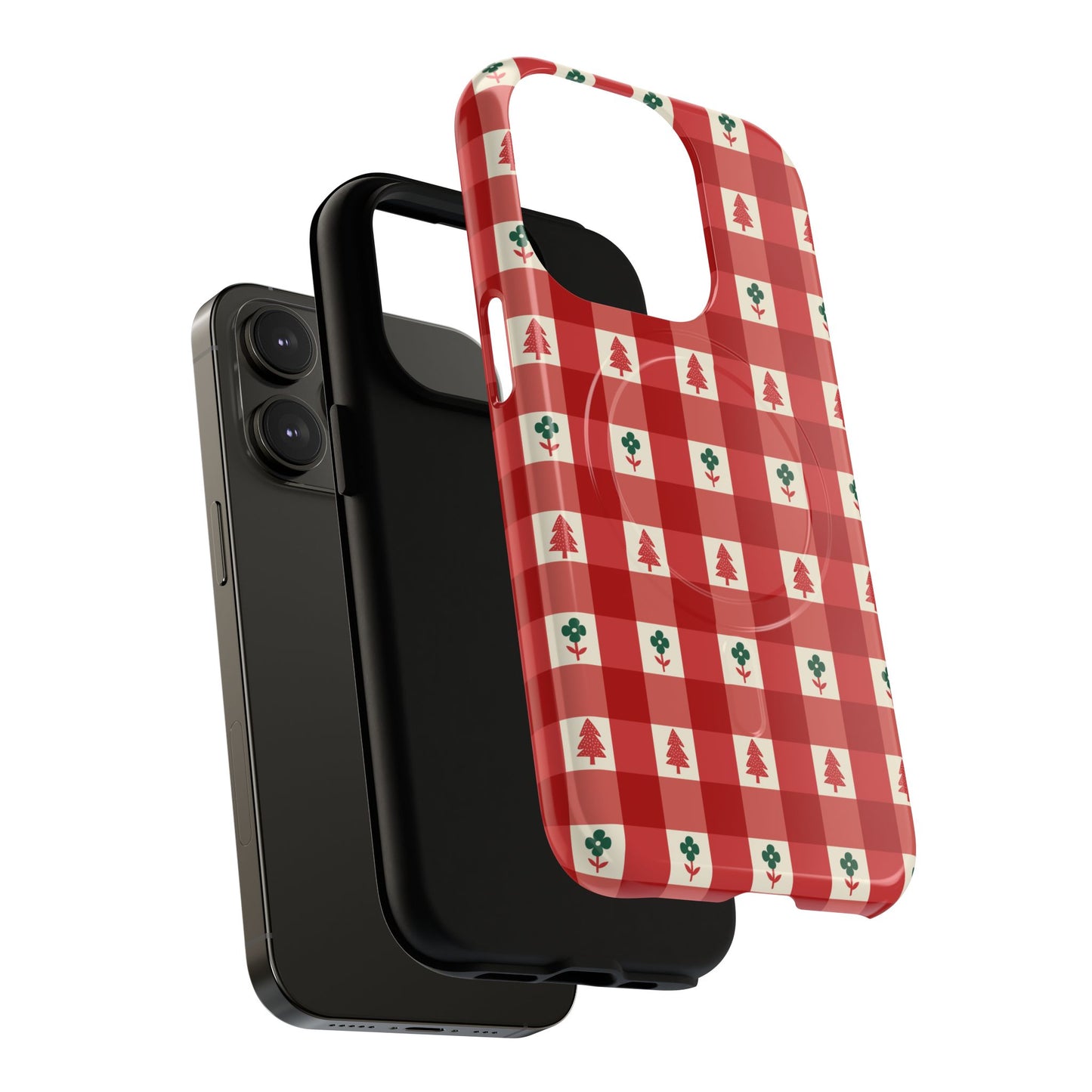 Red Gingham Holiday - Phone Case