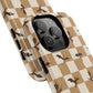 Dragon Check Phone Case — Camel