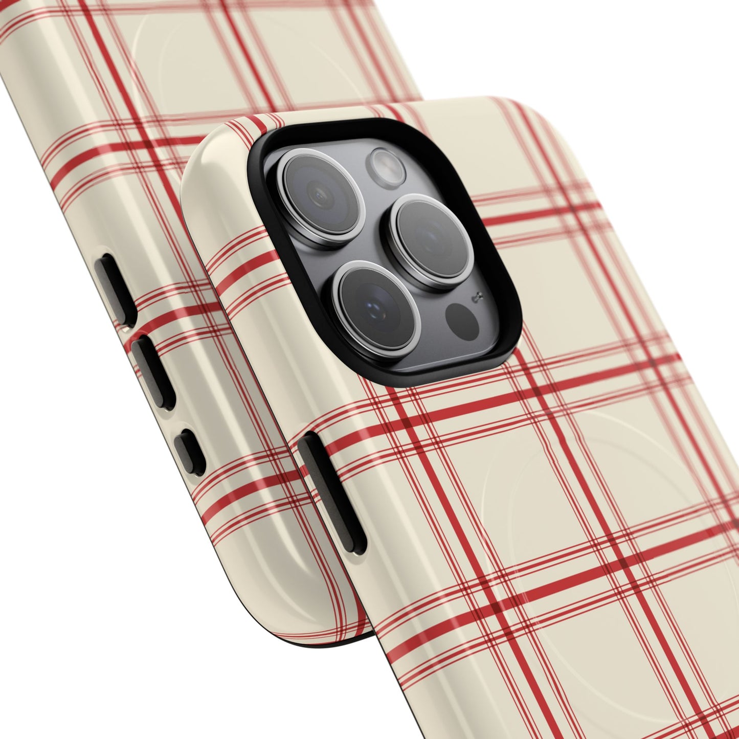 Red and White Plaid - Phone Case