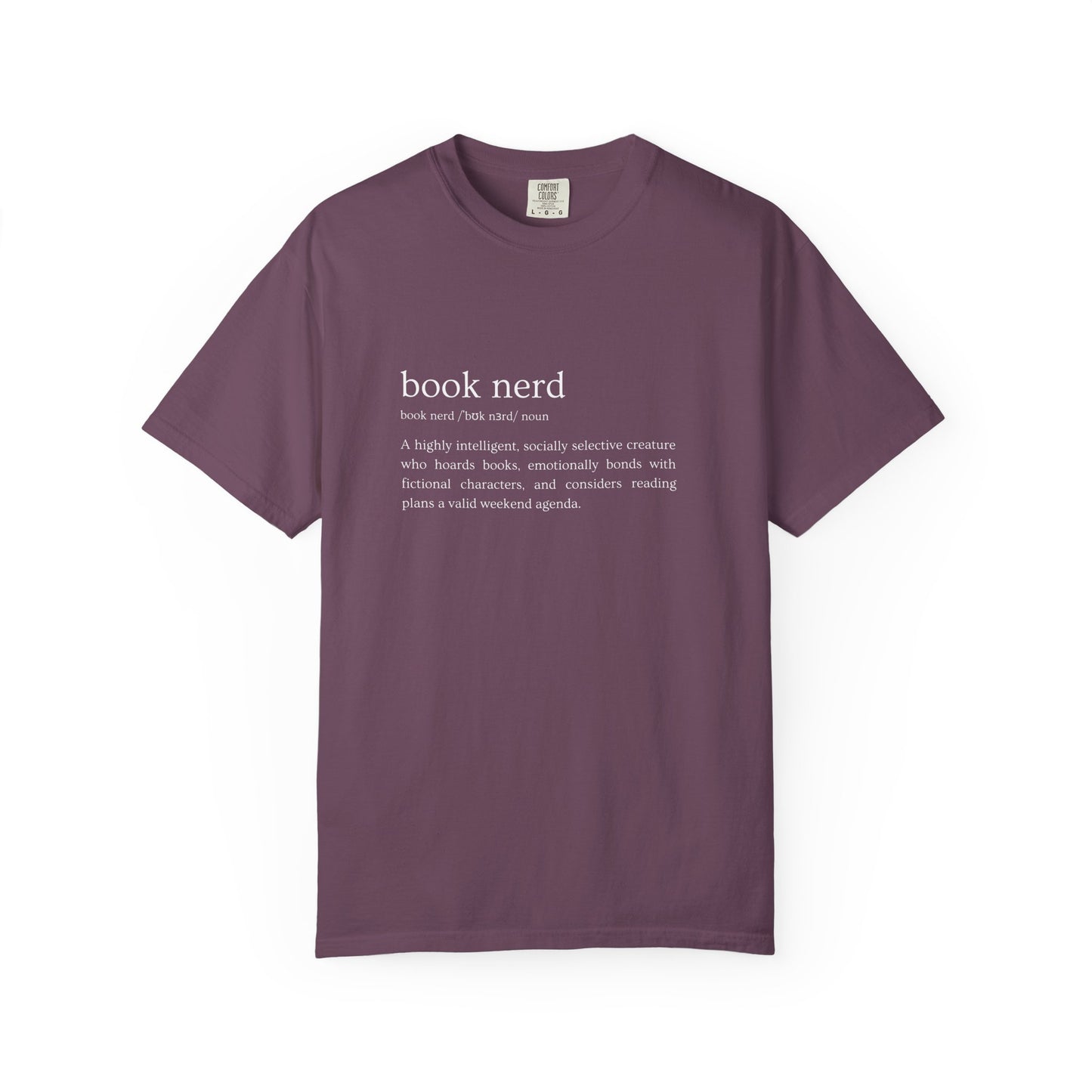 Book Nerd Definition - Comfort Colors Tee