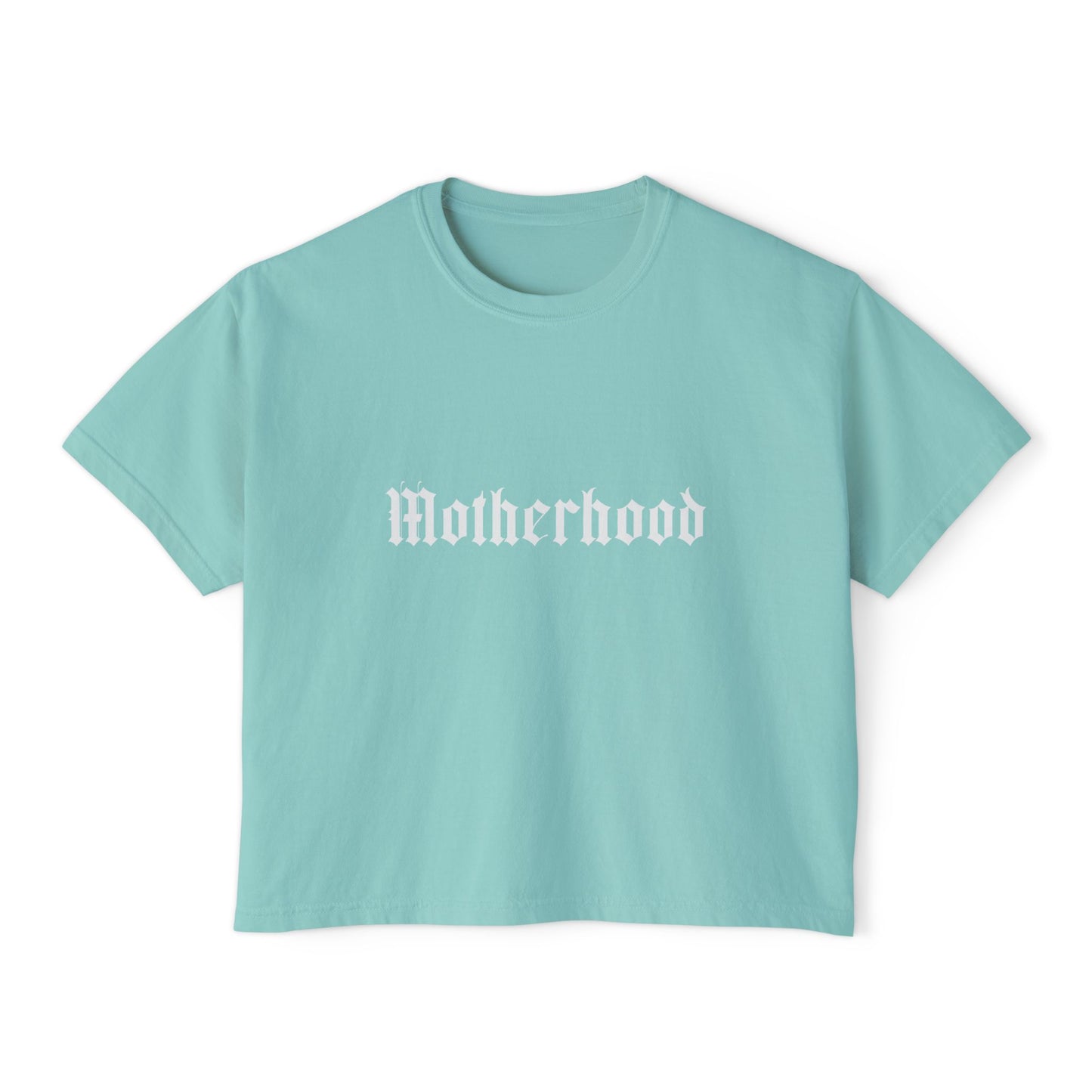 Motherhood (Gothic Font) - Crop Tee