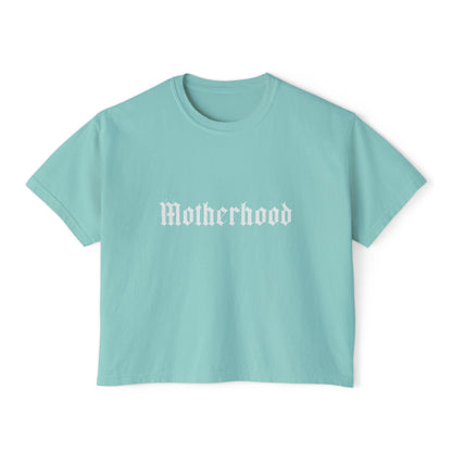 Motherhood (Gothic Font) - Crop Tee