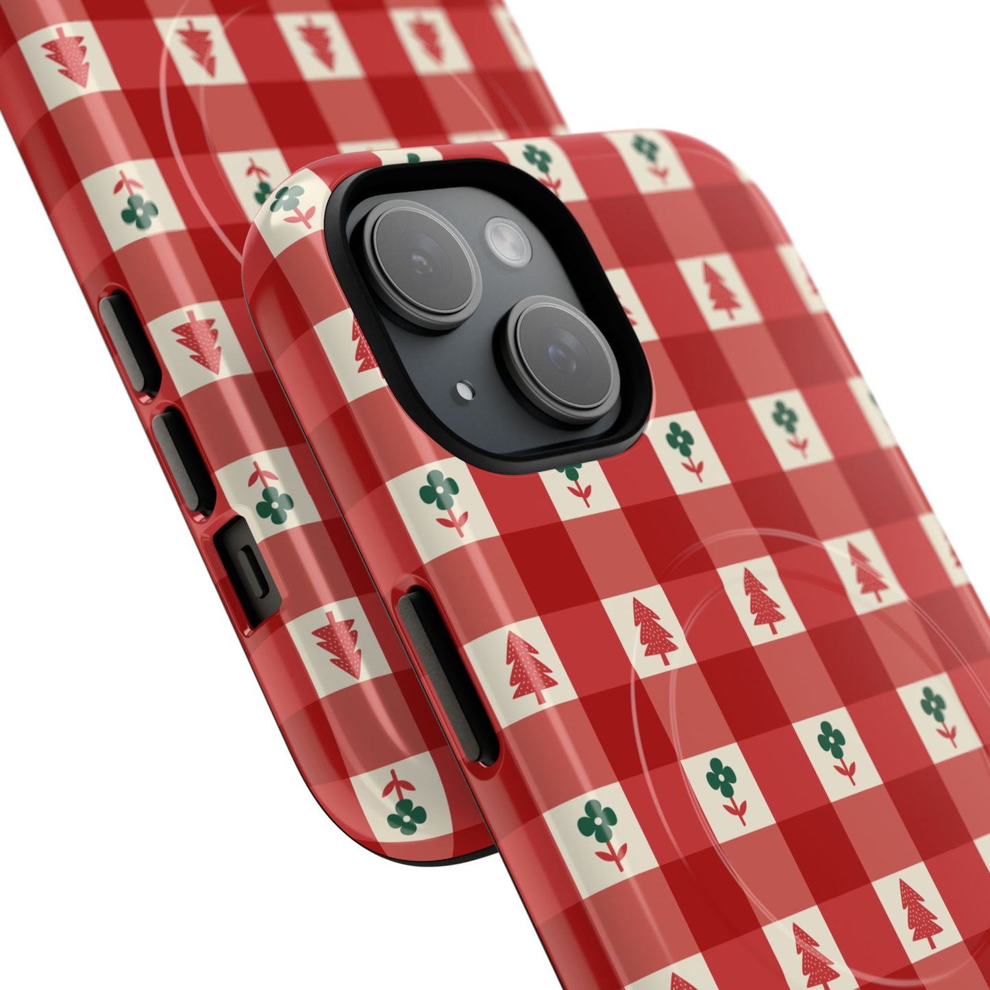 Red Gingham Holiday - Phone Case