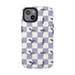 Dragon Check Phone Case — Lavender