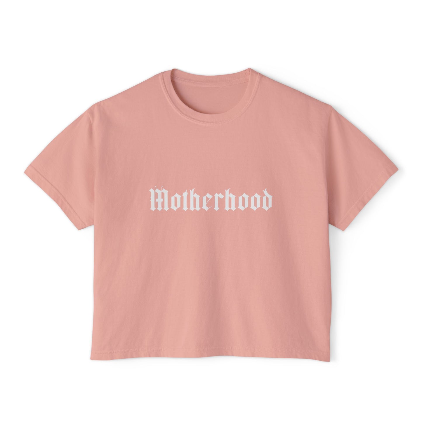 Motherhood (Gothic Font) - Crop Tee