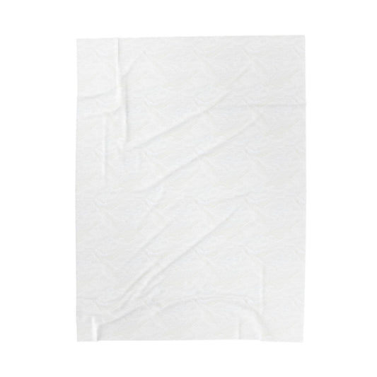 Dragon Fantasy Checkered Velveteen Plush Blanket - Lavender