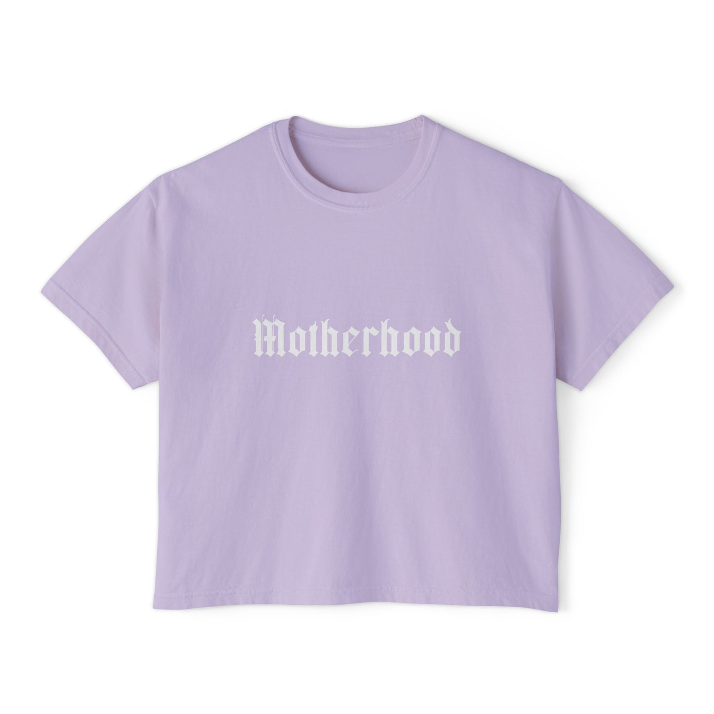Motherhood (Gothic Font) - Crop Tee