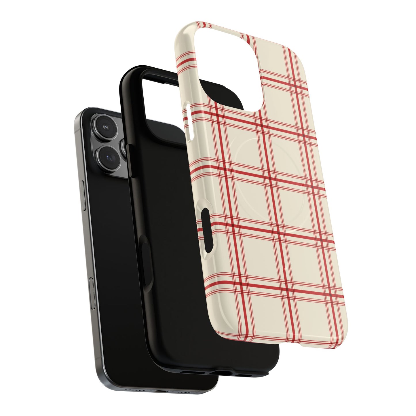 Red and White Plaid - Phone Case