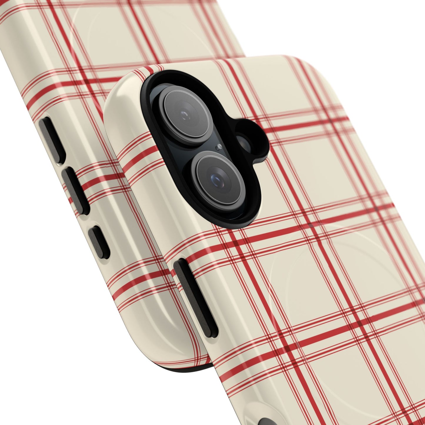 Red and White Plaid - Phone Case