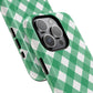 Green Gingham iPhone Case