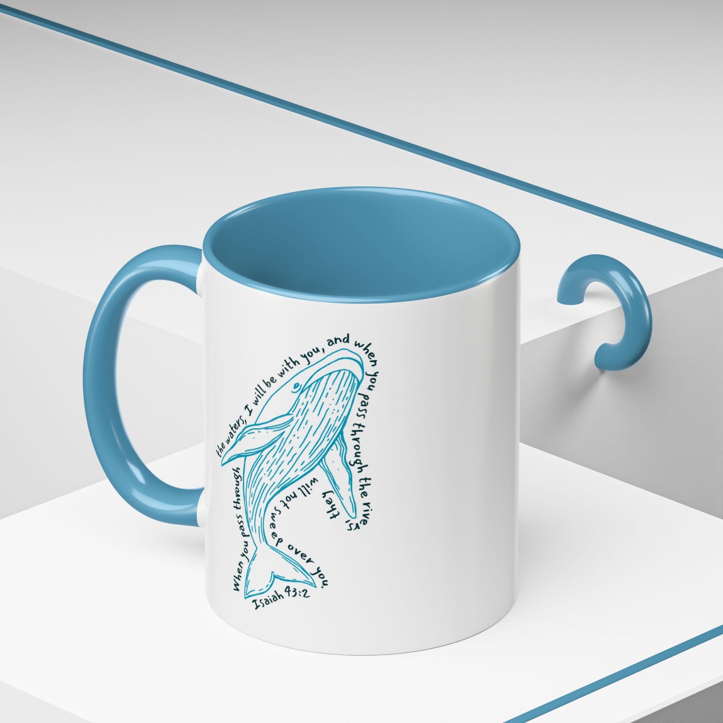 Isaiah 43:2 Whale - Mug