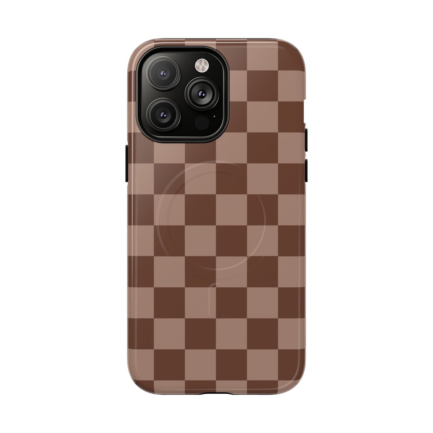 Cocoa Checkered Phone Case
