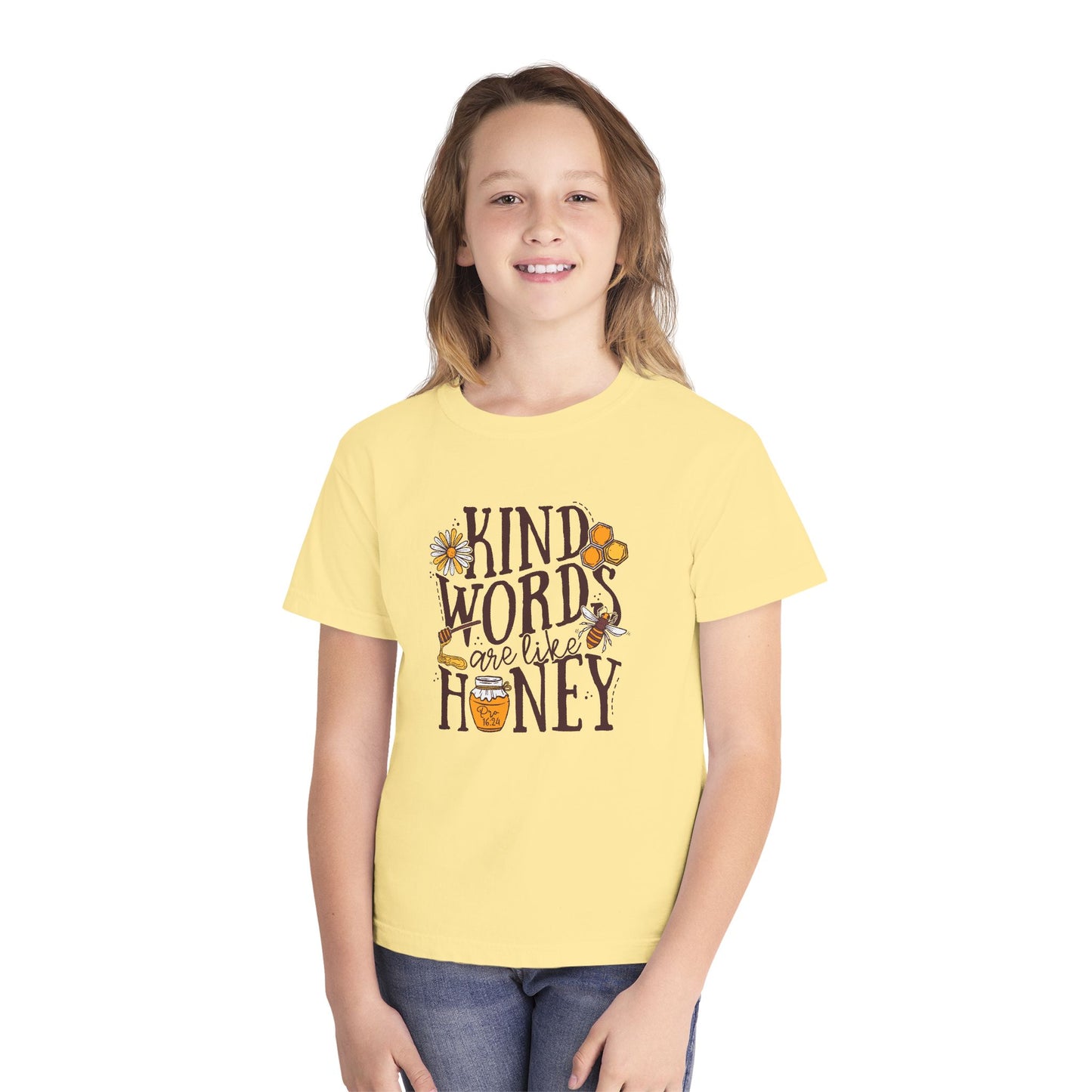 Kind Words Are Like Honey (Single Sided) (Youth) - Faith Tee