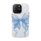 Coquette Blue Bow iPhone Case