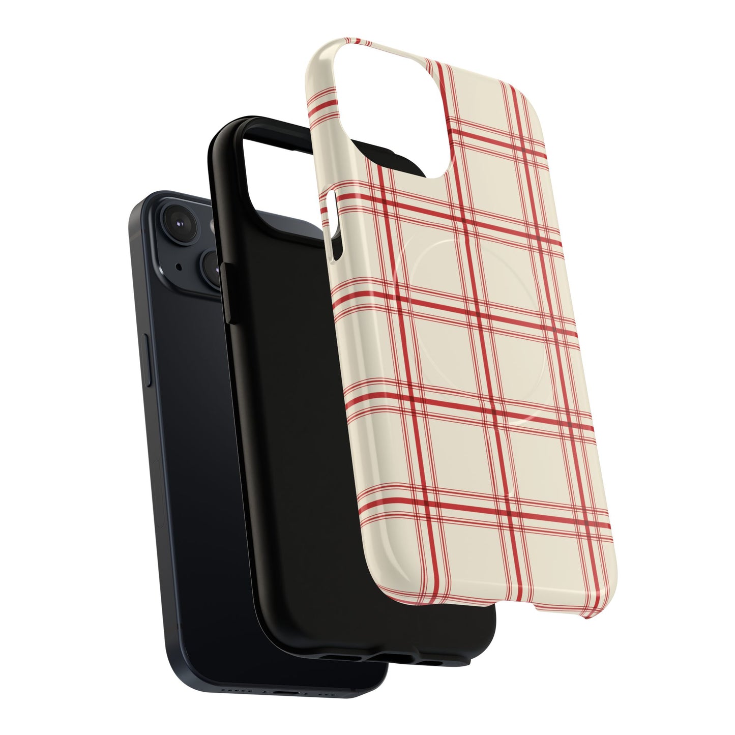 Red and White Plaid - Phone Case