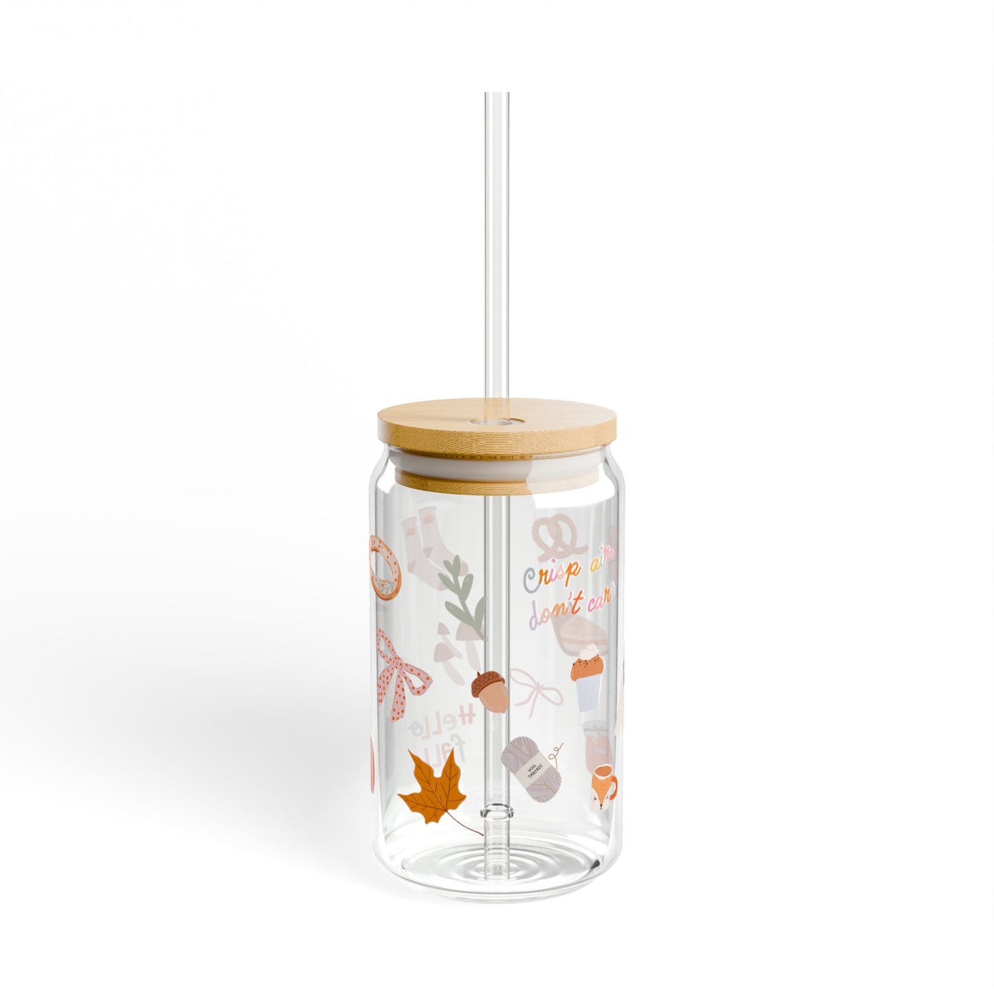 Fall Girlie Glass Cup