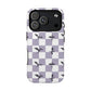 Dragon Check Phone Case — Lavender