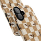 Dragon Check Phone Case — Camel