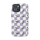 Dragon Check Phone Case — Lavender