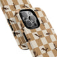 Dragon Check Phone Case — Camel