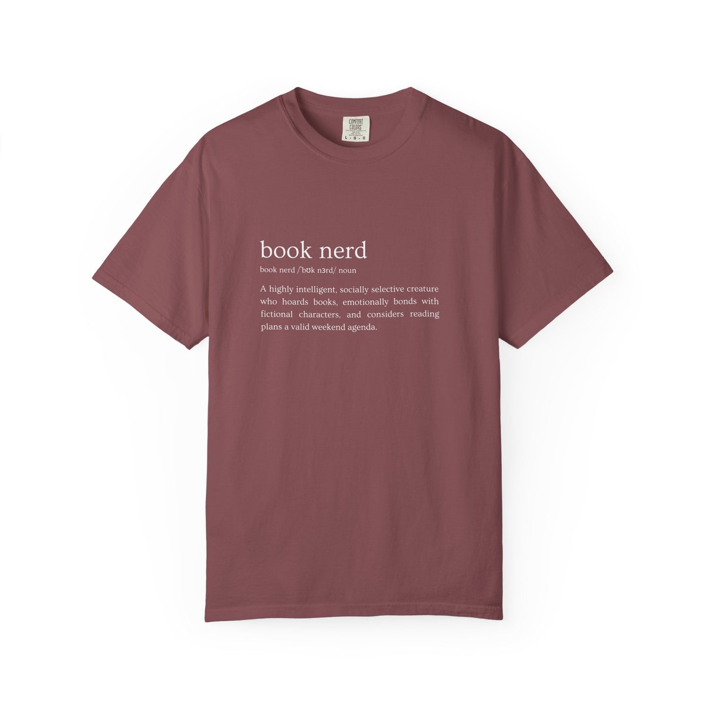 Book Nerd Definition - Comfort Colors Tee