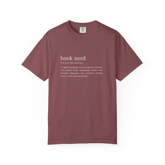Book Nerd Definition - Comfort Colors Tee