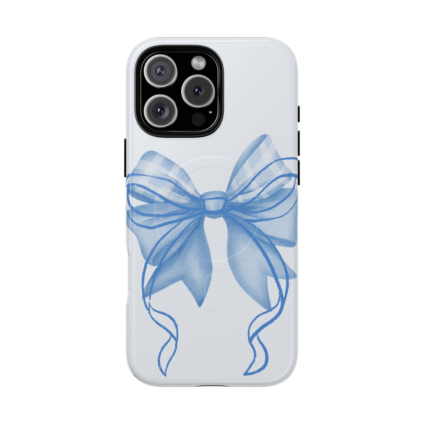 Coquette Blue Bow iPhone Case