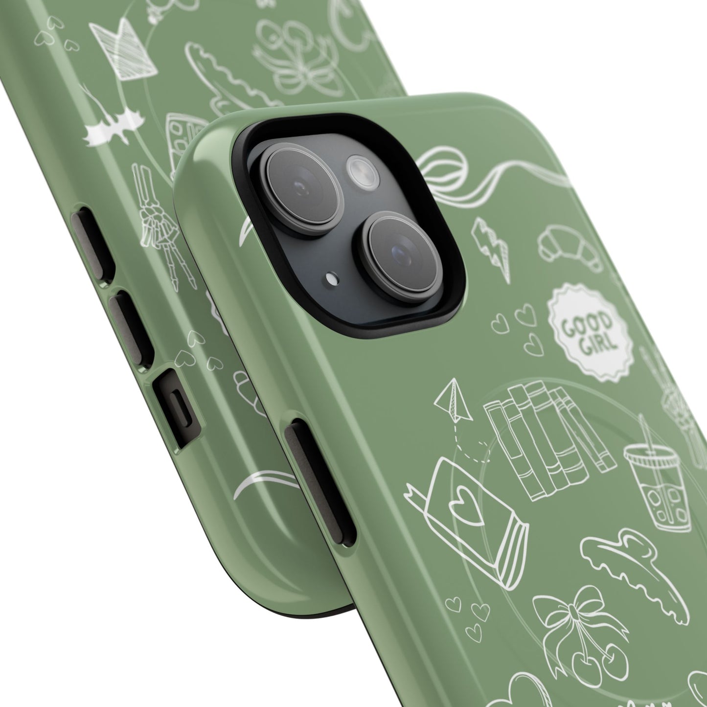 Sage Green Bookish iPhone Case