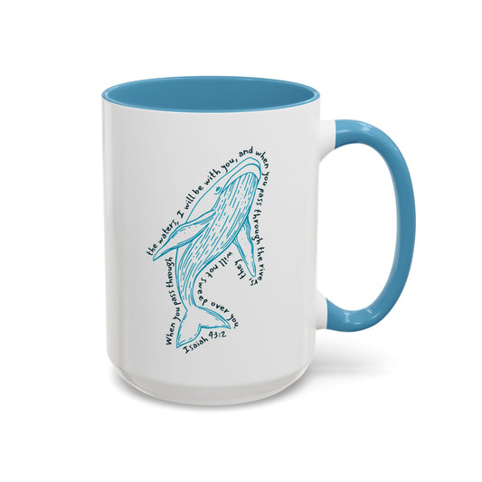 Isaiah 43:2 Whale - Mug
