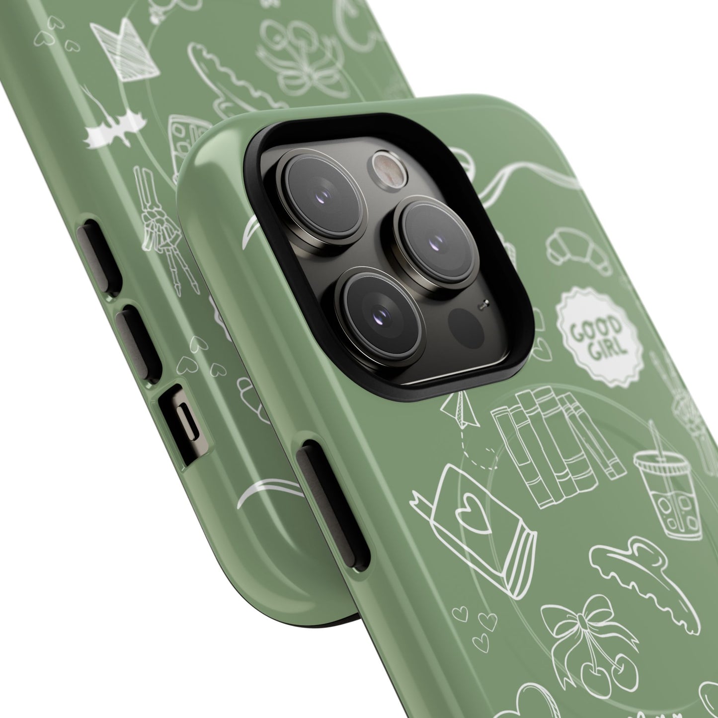 Sage Green Bookish iPhone Case