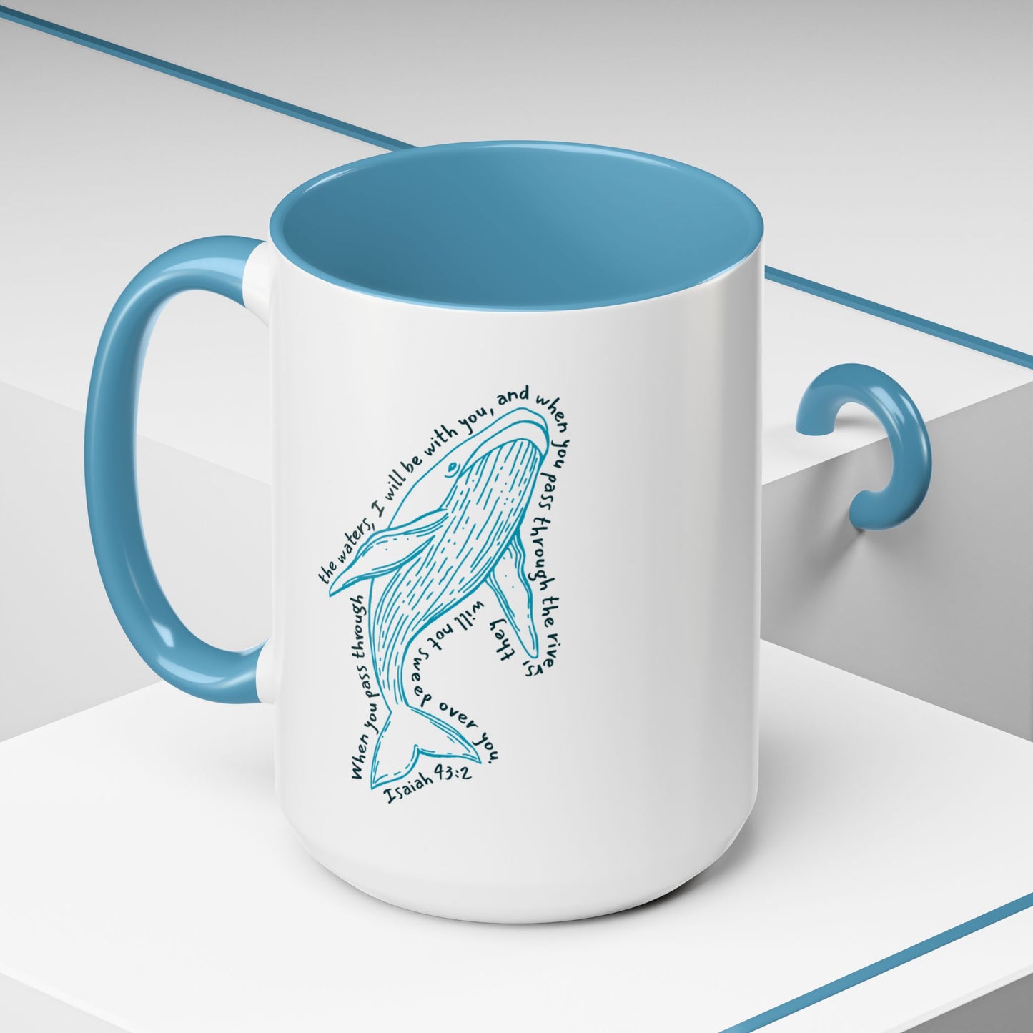 Isaiah 43:2 Whale - Mug