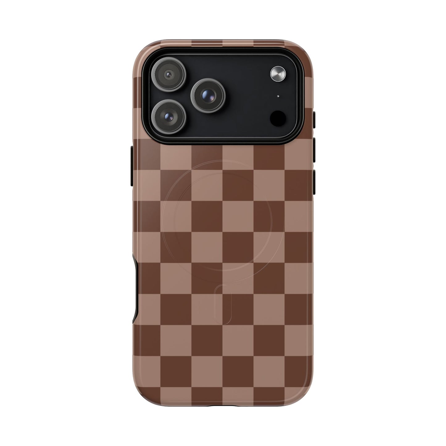 Cocoa Checkered Phone Case