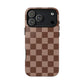 Cocoa Checkered Phone Case