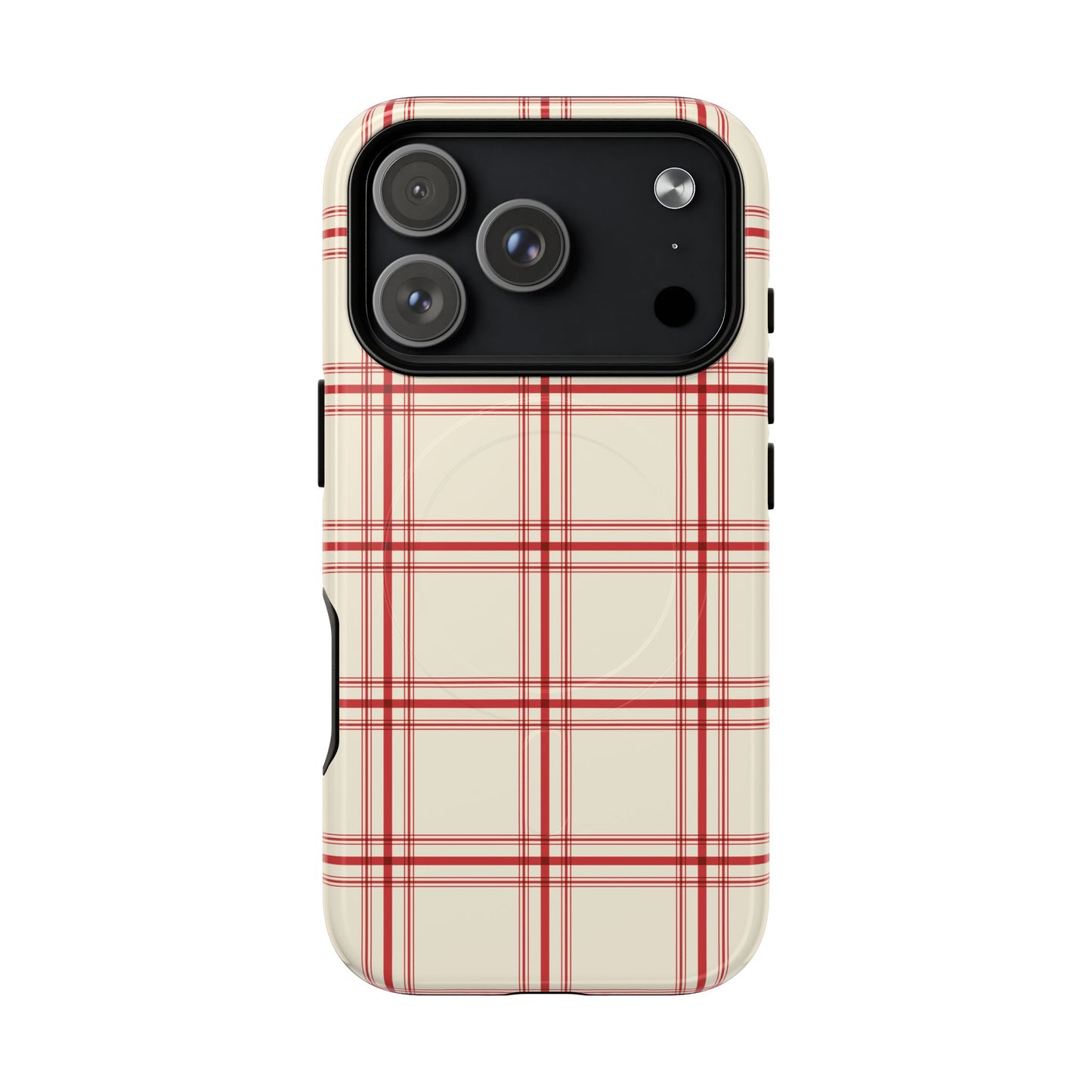 Red and White Plaid - Phone Case