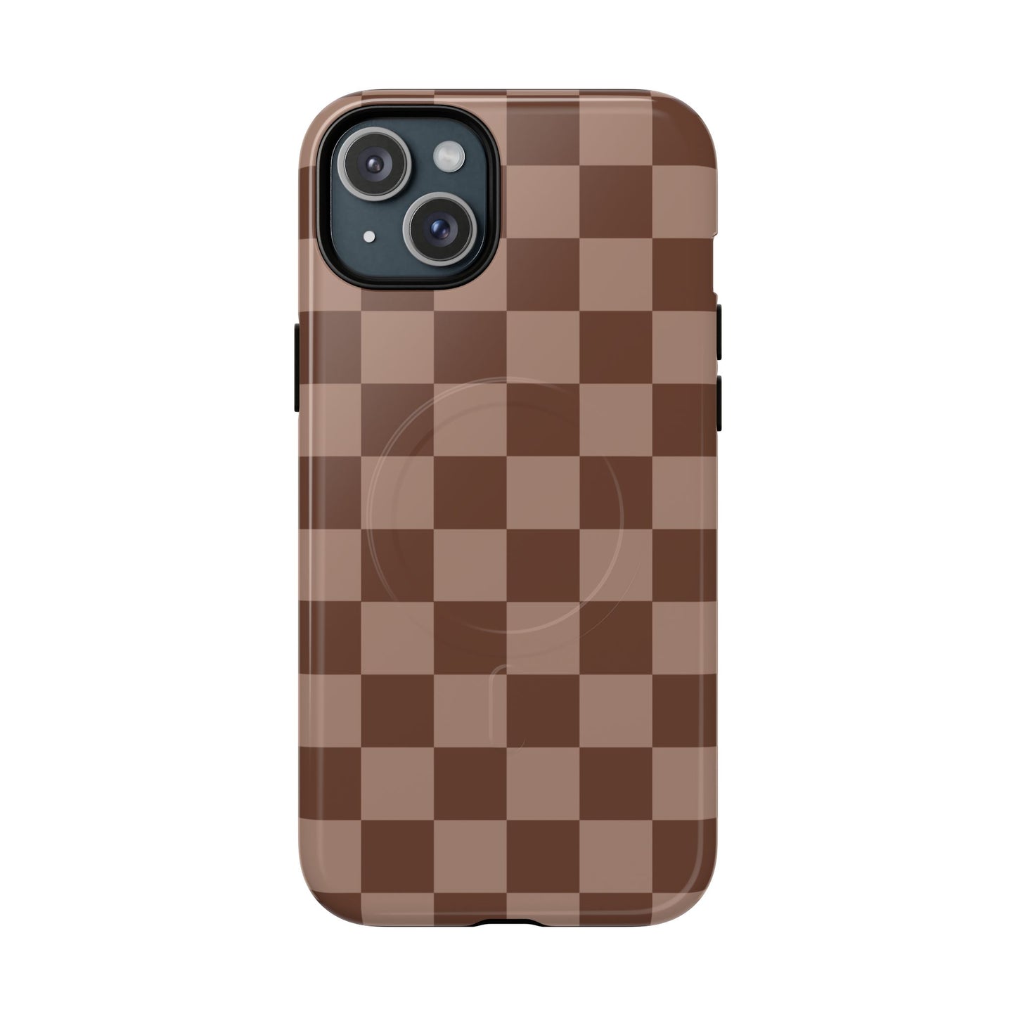 Cocoa Checkered Phone Case