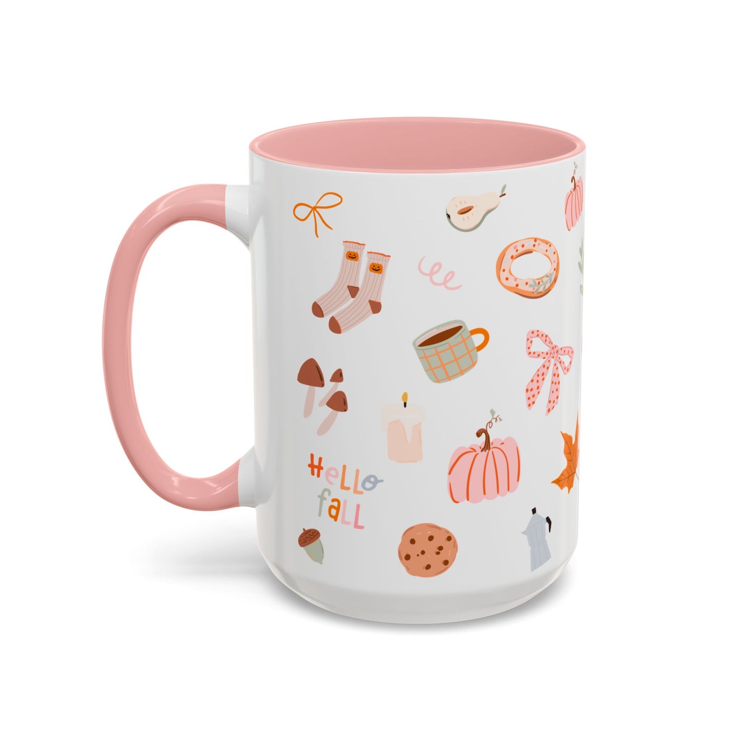 Fall Girlie Coffee Mug, Cute Mug, Fall Decor, Seasonal Gift, Cozy Drinkware, Coffee Lover's Mug, Whimsical Autumn Coffee Cup
