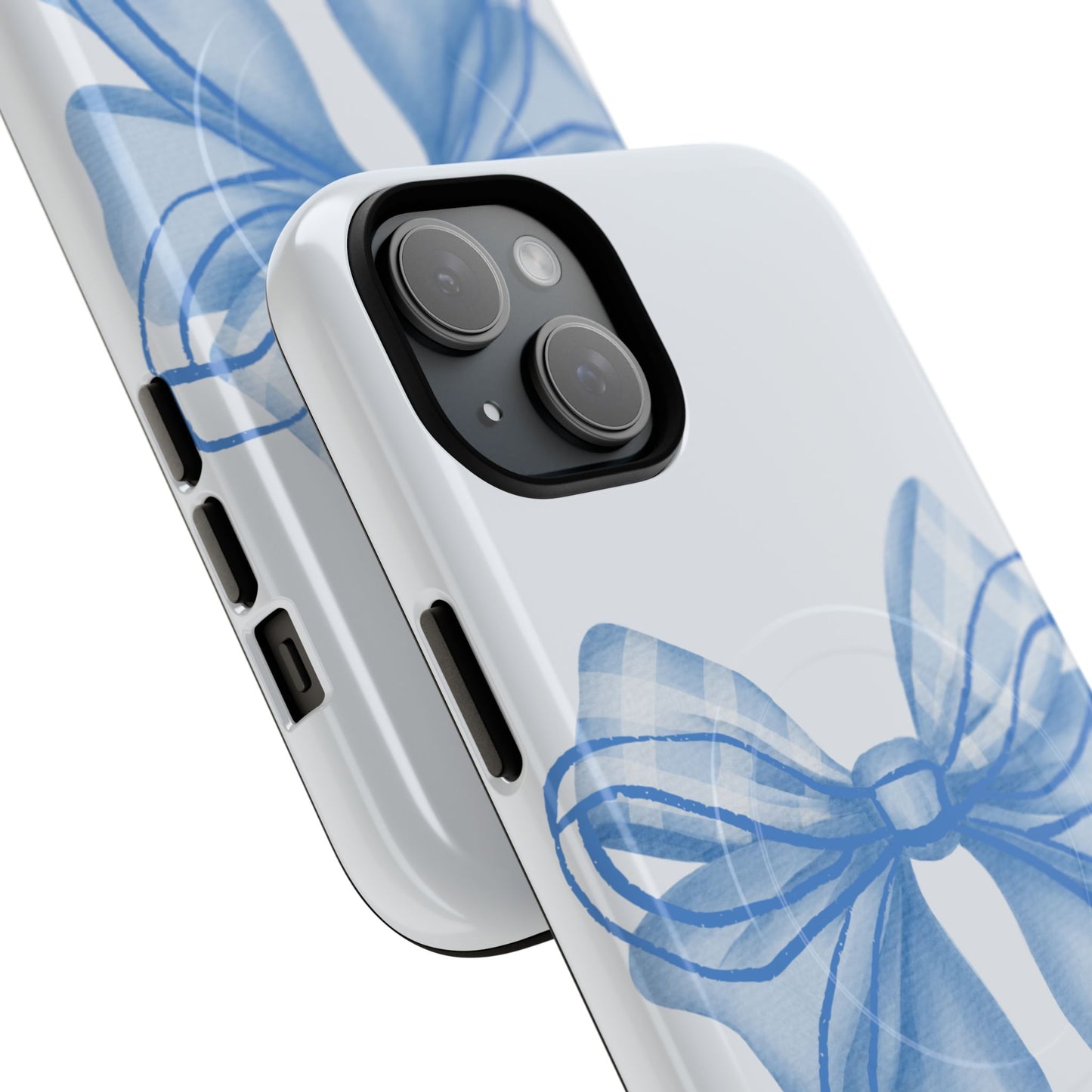 Coquette Blue Bow iPhone Case