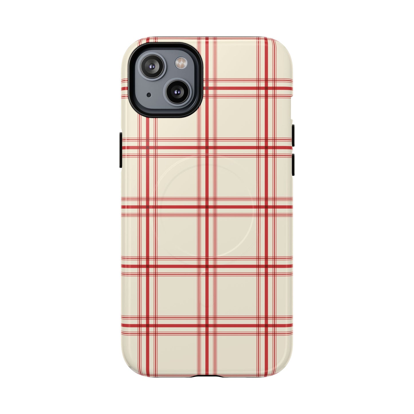 Red and White Plaid - Phone Case