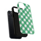 Green Gingham iPhone Case